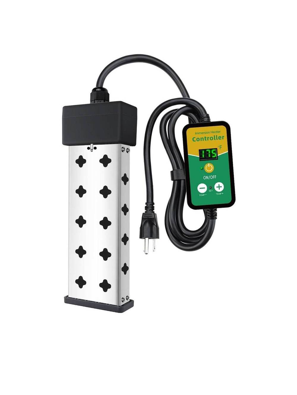 Immersion Water Heater with Controller, 1800W Portable Bucket Heater